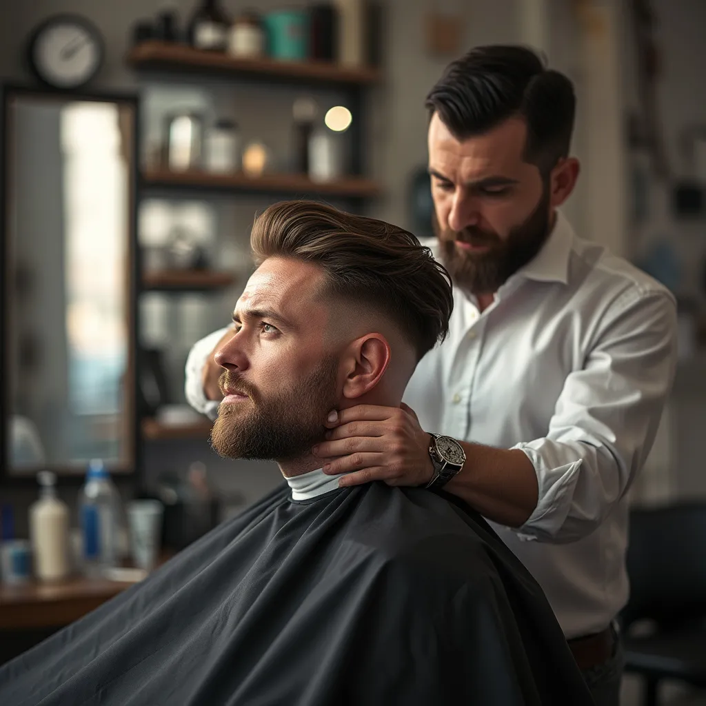 Cliente con corte moderno